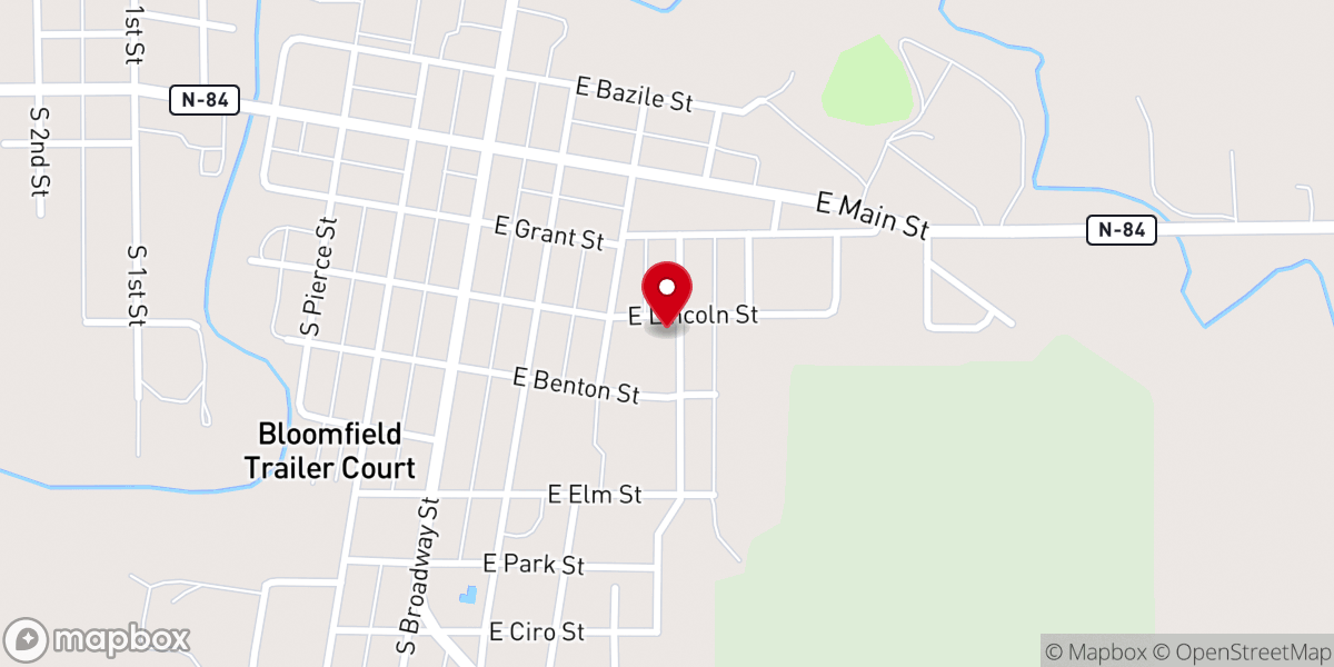 Map showing location of St Andrew's Catholic Church