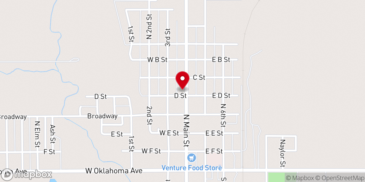 Map showing location of Saint John United Church