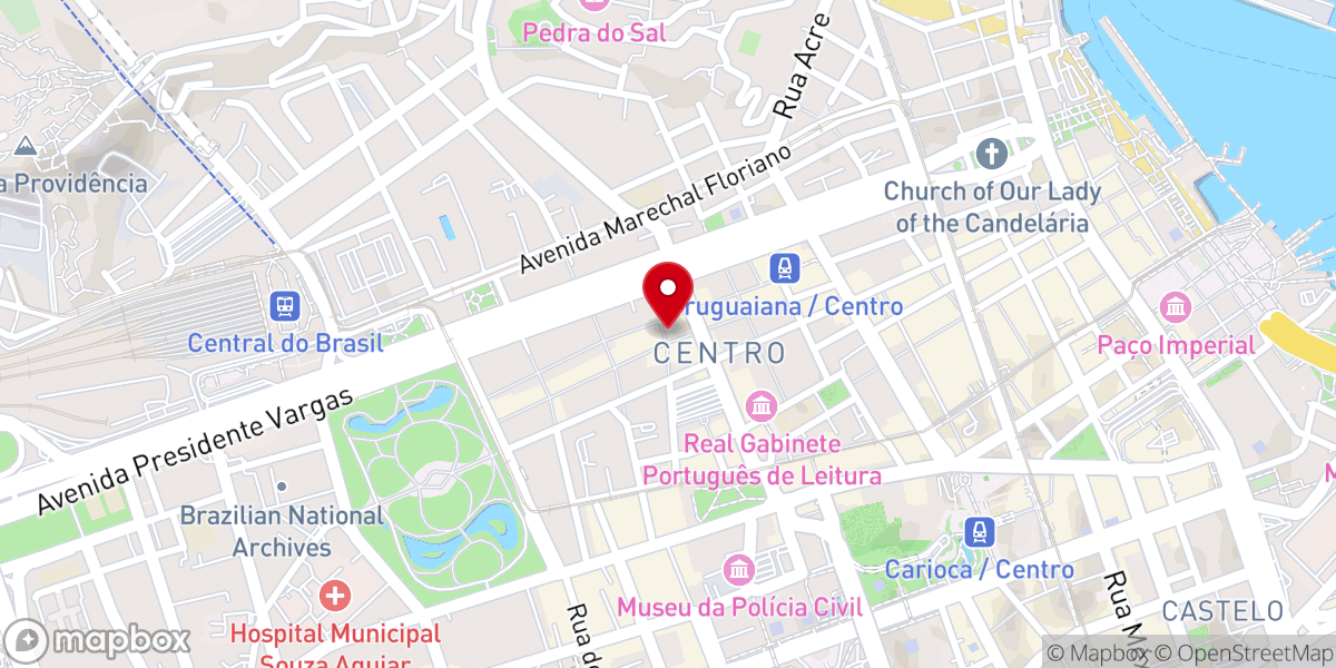 Map showing location of Igreja de Nossa Senhora do Terço e Senhor dos Passos
