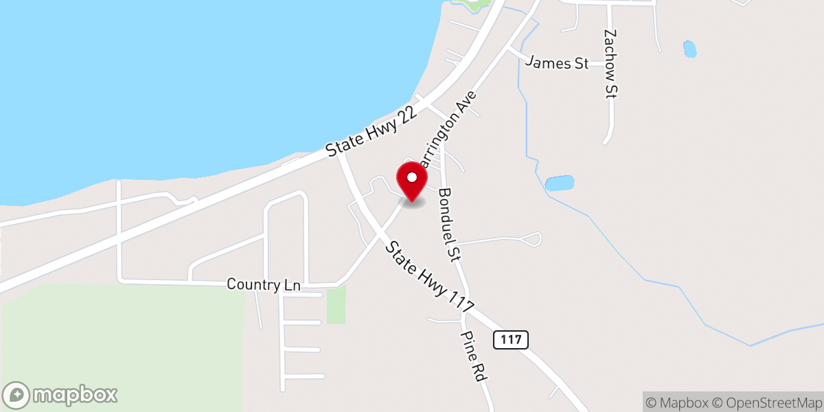 Map showing location of Saint Martin's - Food Distribution Center