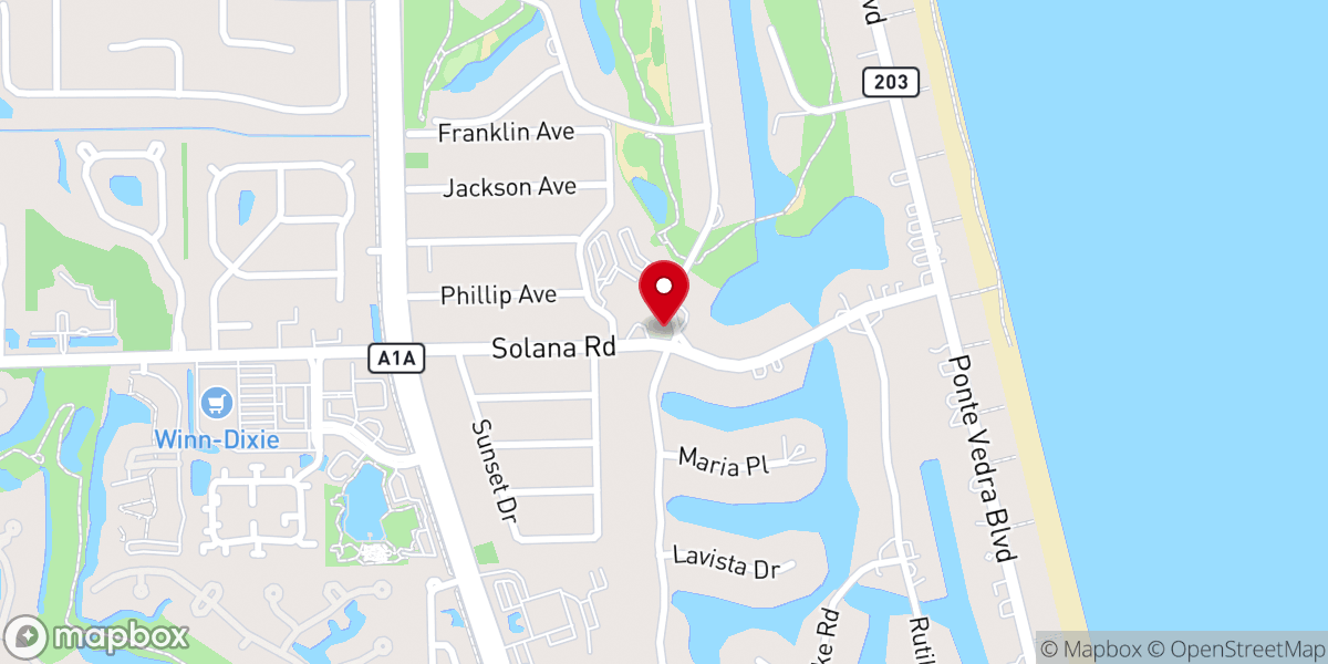 Map showing location of Christ Church