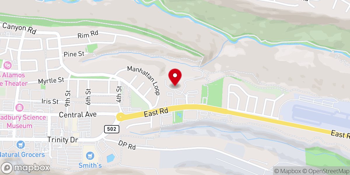 Map showing location of First Assembly of God Church