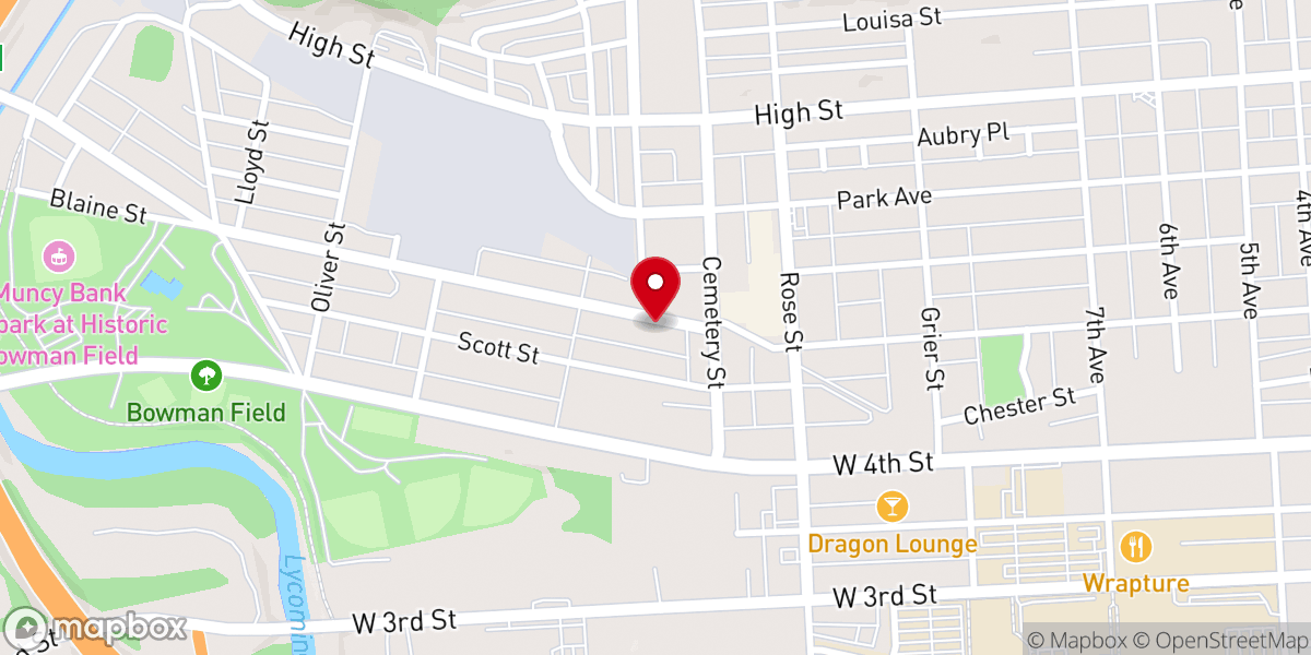 Map showing location of St Paul Calvary United Methodist