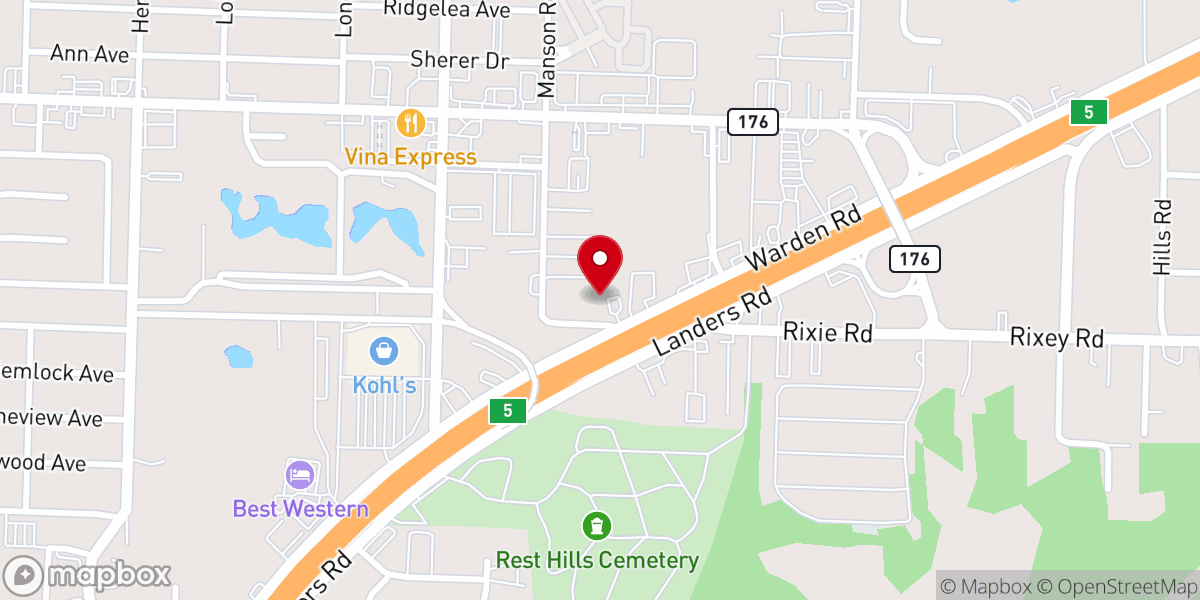 Map showing location of Clayton Chapel