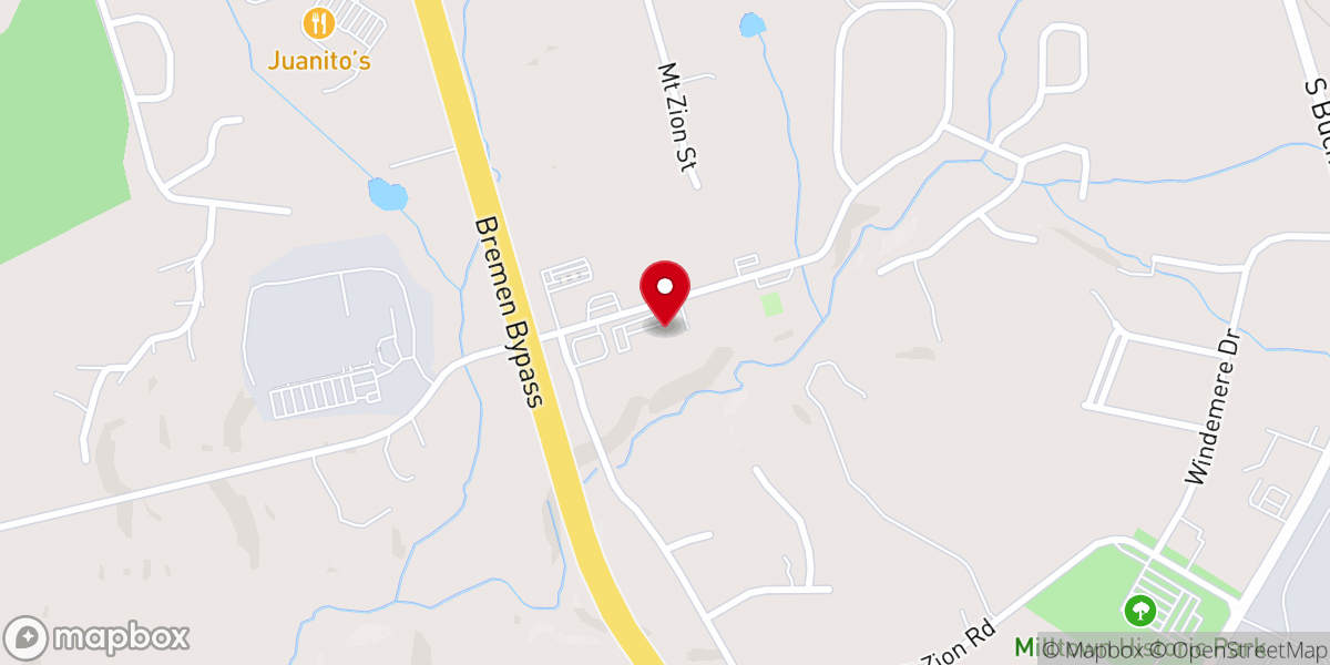 Map showing location of Sovereign Savior Church