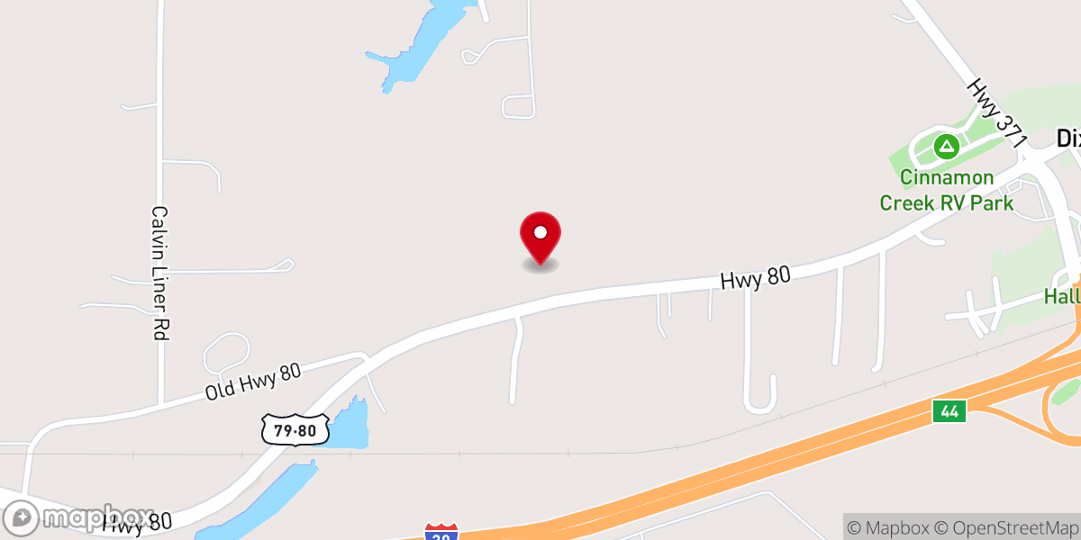 Map showing location of Antioch Baptist Church