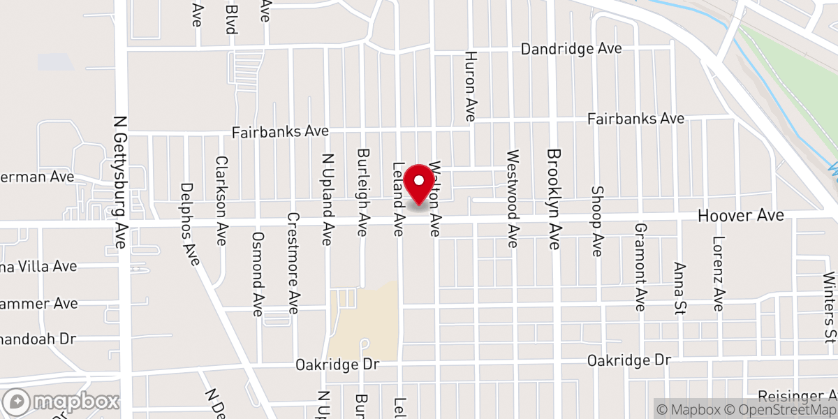 Map showing location of Wayman AME Church