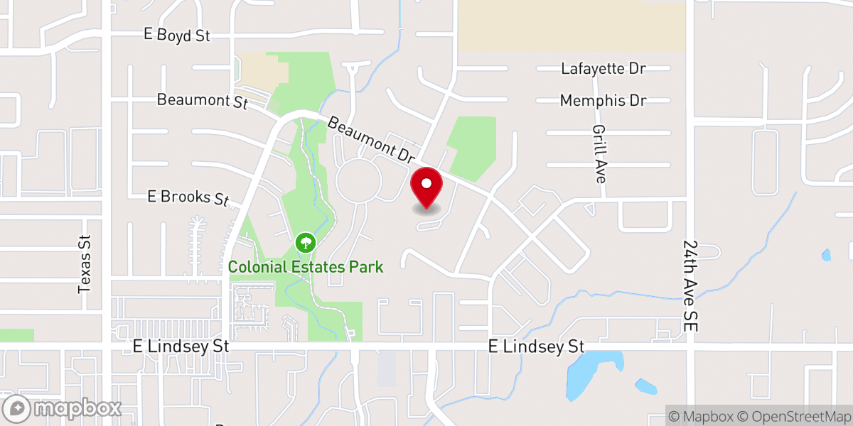 Map showing location of First American United Methodist Church