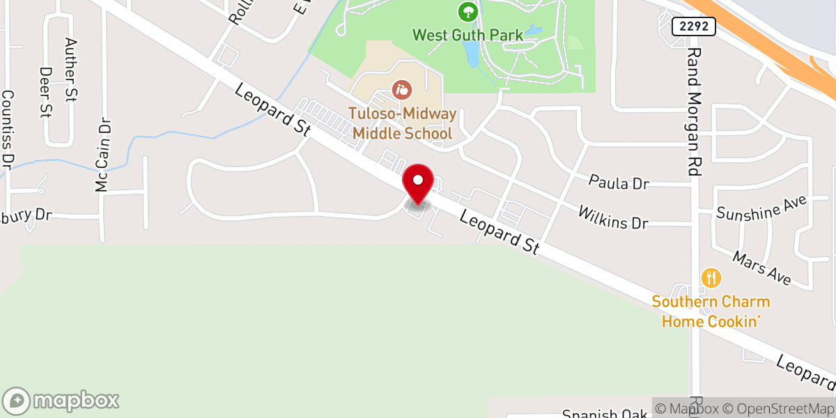 Map showing location of Resurrection Lutheran Church