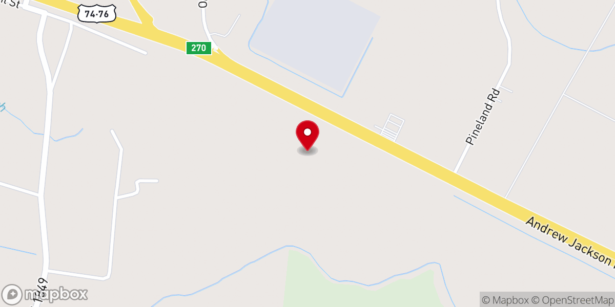 Map showing location of Faith Baptist Church