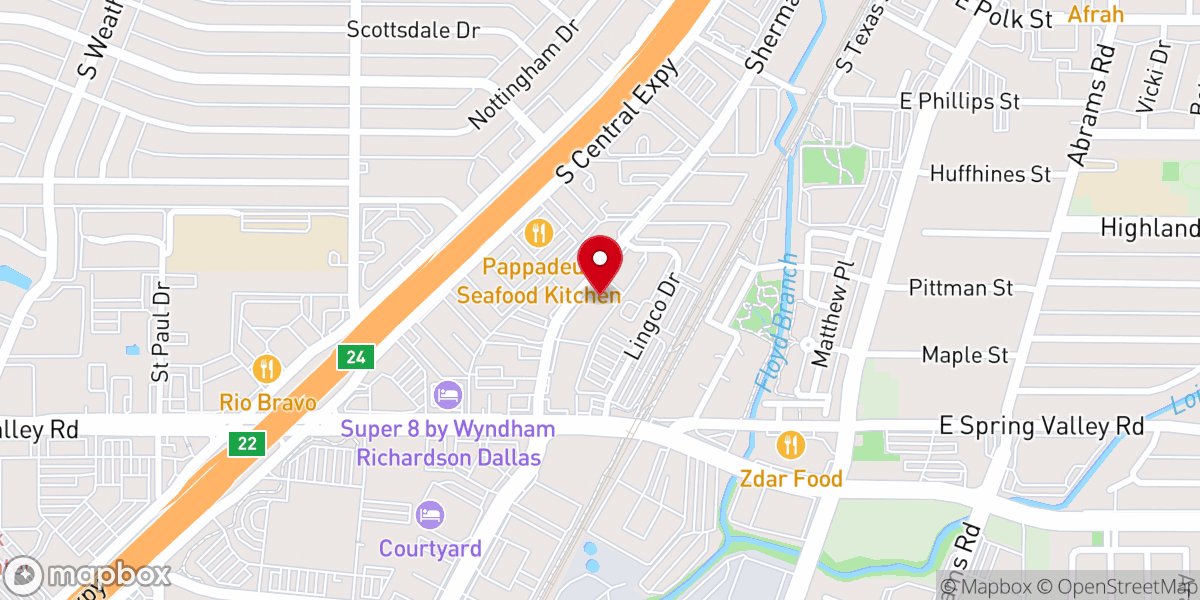 Map showing location of Family Praise Tabernacle
