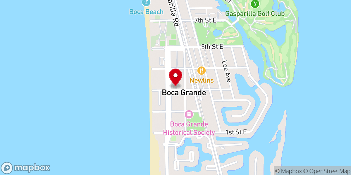 Map showing location of Lighthouse United Methodist Church of Boca Grande
