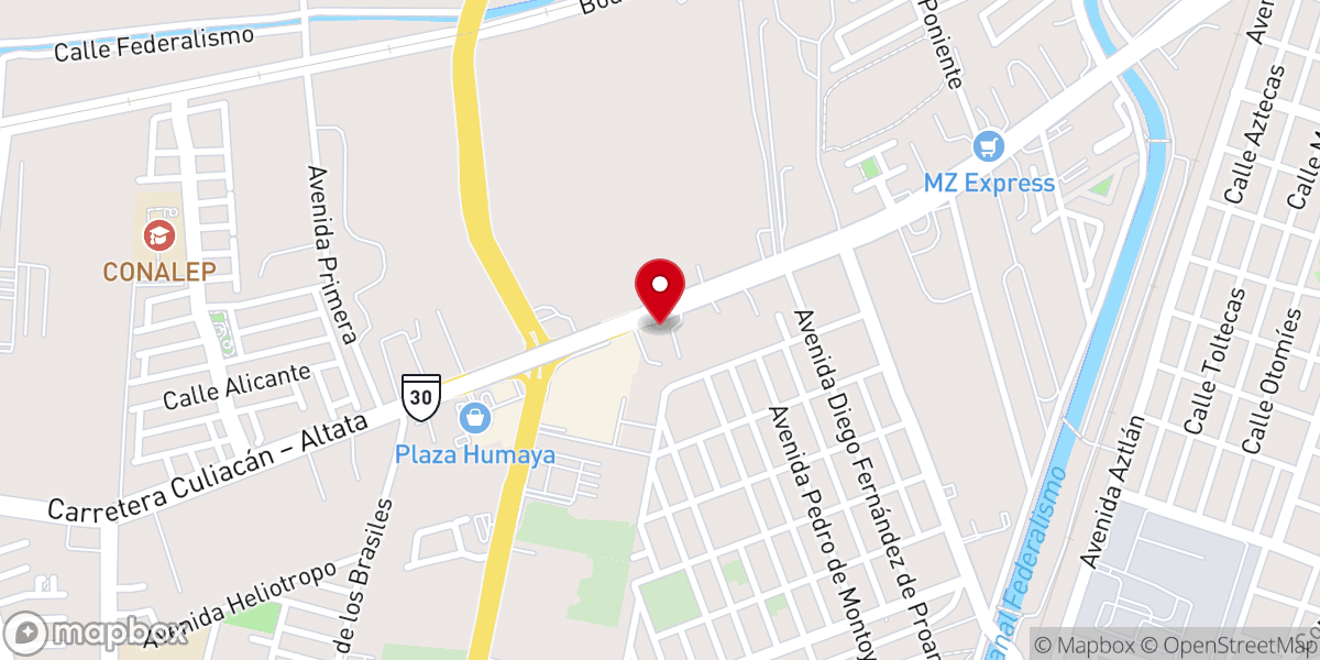 Map showing location of Iglesia Esperanza Viva