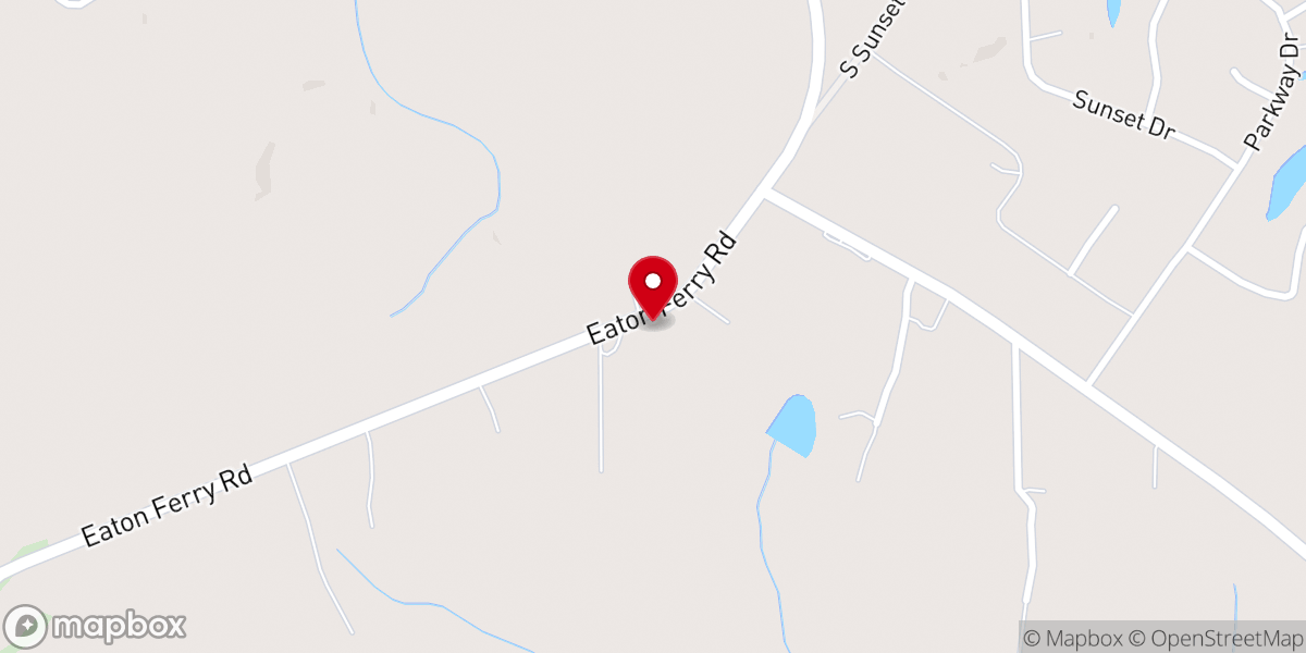 Map showing location of Bethlehem Christian Church