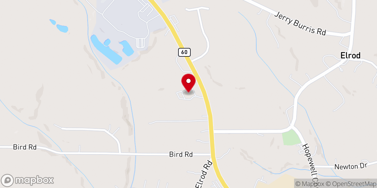 Map showing location of River Community Assembly Of God - Food Pantry