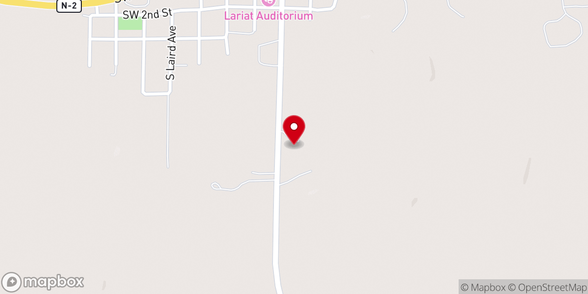 Map showing location of Sandhills Community Bible Church