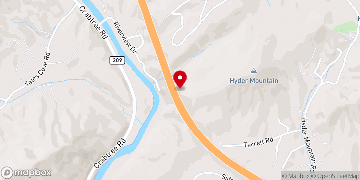 Map showing location of Faith Church