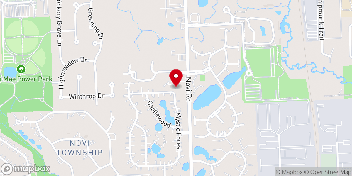 Map showing location of Christ Presbyterian