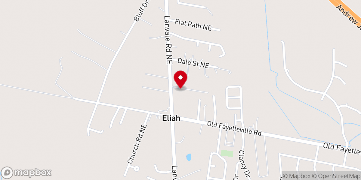 Map showing location of The Bridge Presbyterian Church