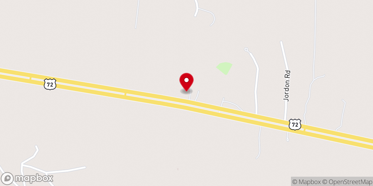 Map showing location of Pleasant Hill C.M.E. Church