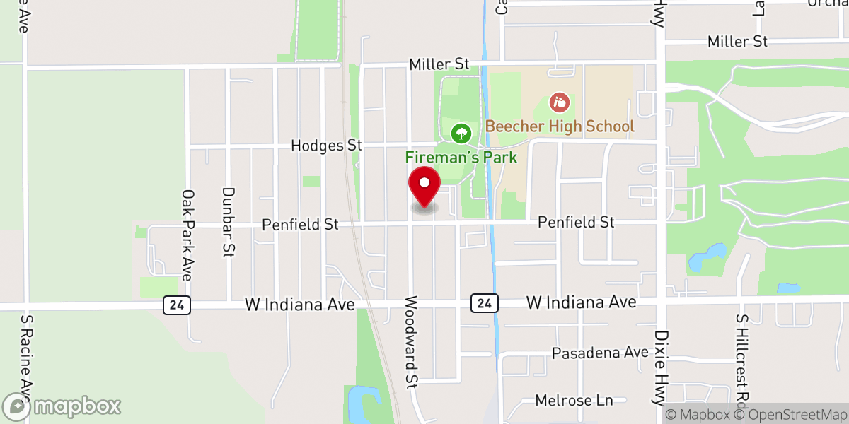 Map showing location of St. Luke United Church Of Christ