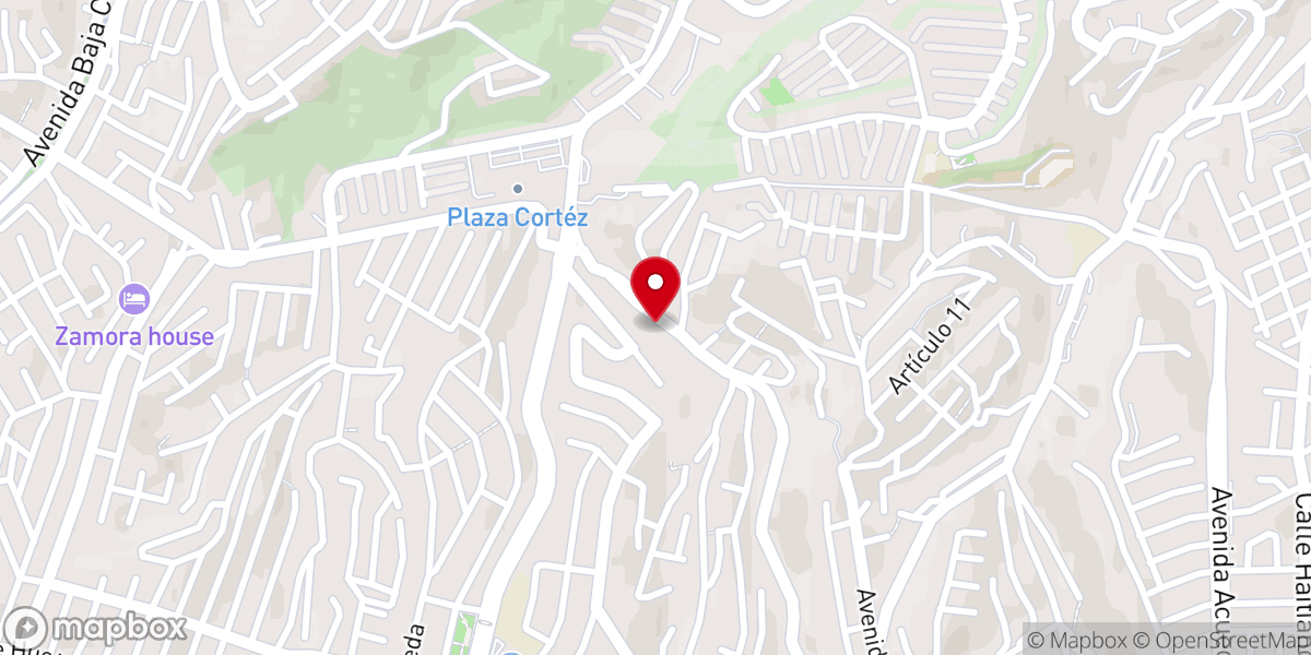 Map showing location of Misión Bautista Palabra Viva