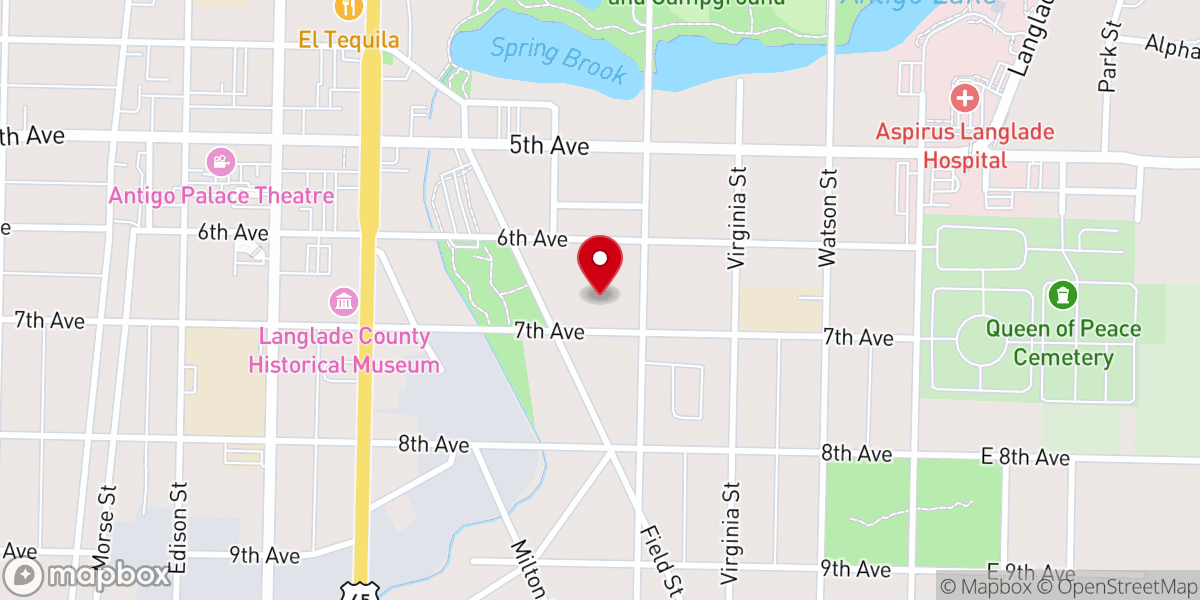 Map showing location of All Saints Catholic School