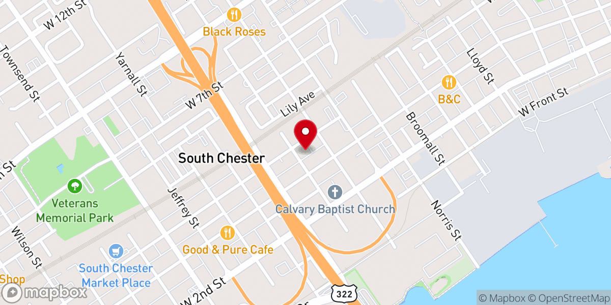 Map showing location of Saint Daniel's United Methodist Church - Food Distribution Center