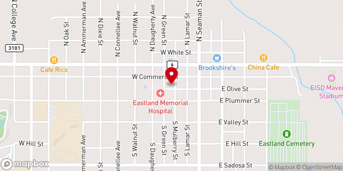 Map showing location of First Methodist Church