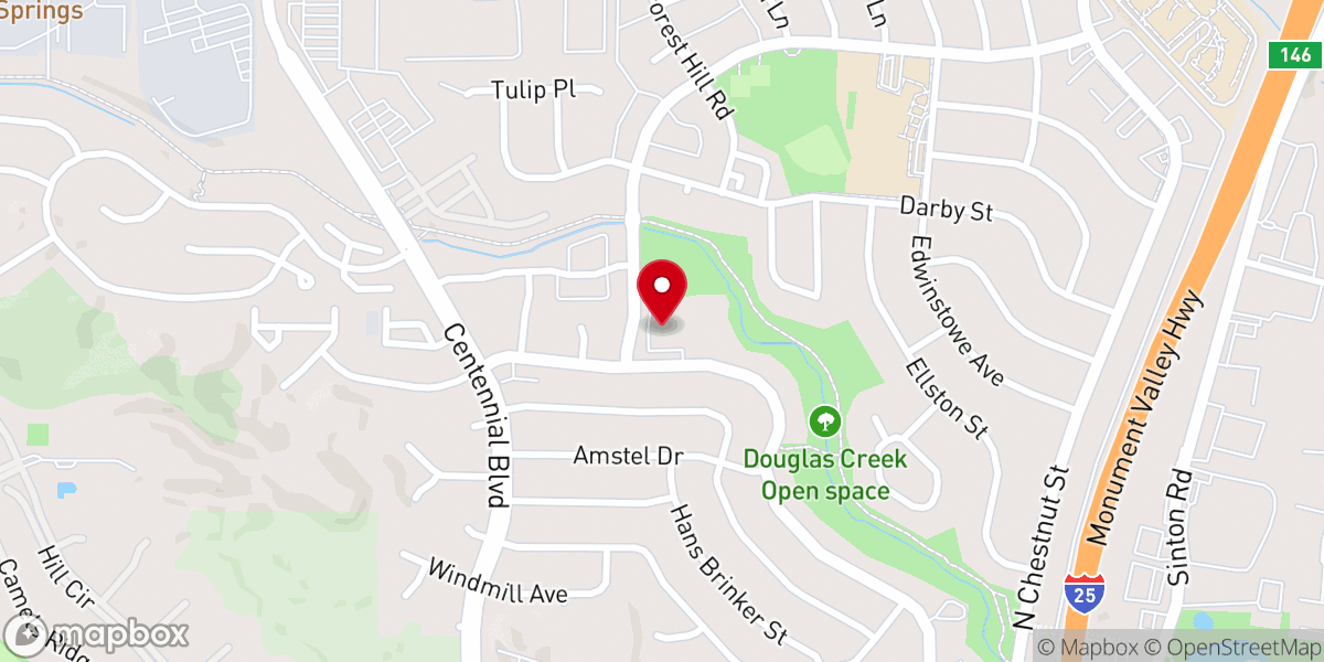 Map showing location of The Springs Journey Church