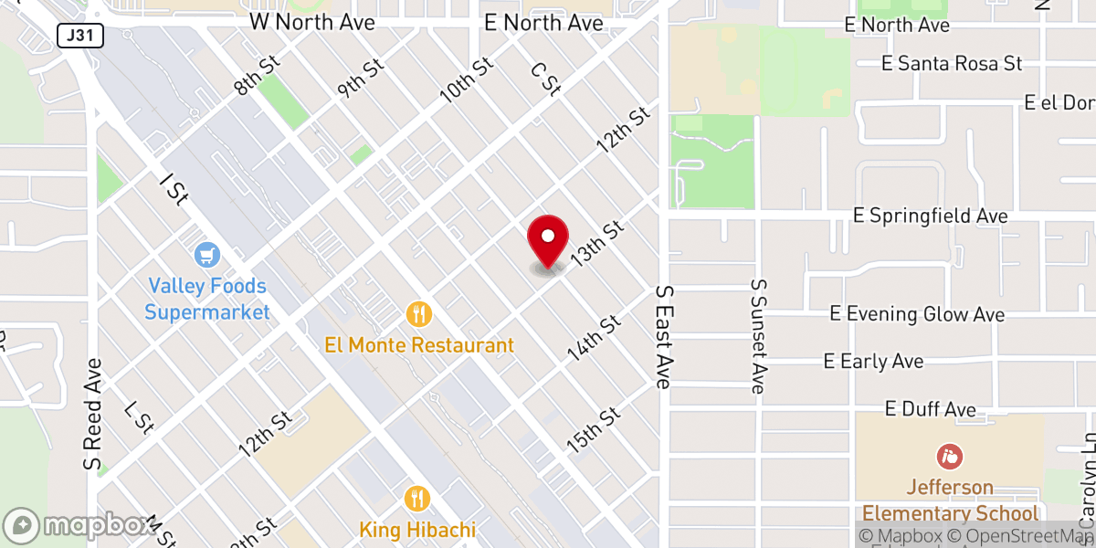 Map showing location of Community Christian Fellowship