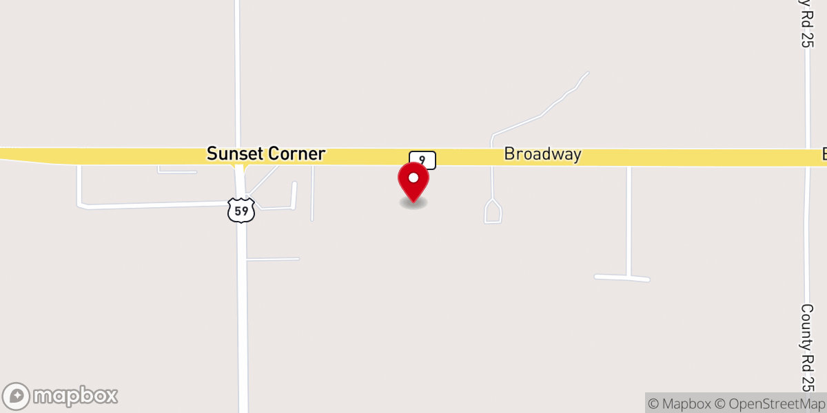 Map showing location of Victory Worship Center