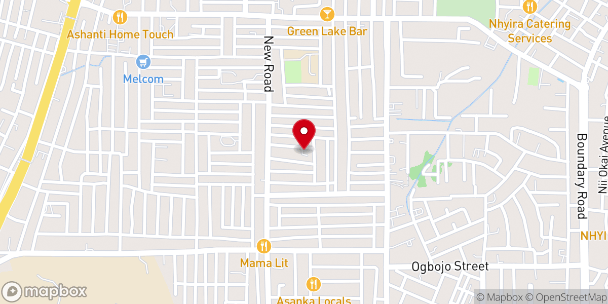 Map showing location of Evangelical Presbyterian Church (Trinity Parish), Ghana, Madina -Accra