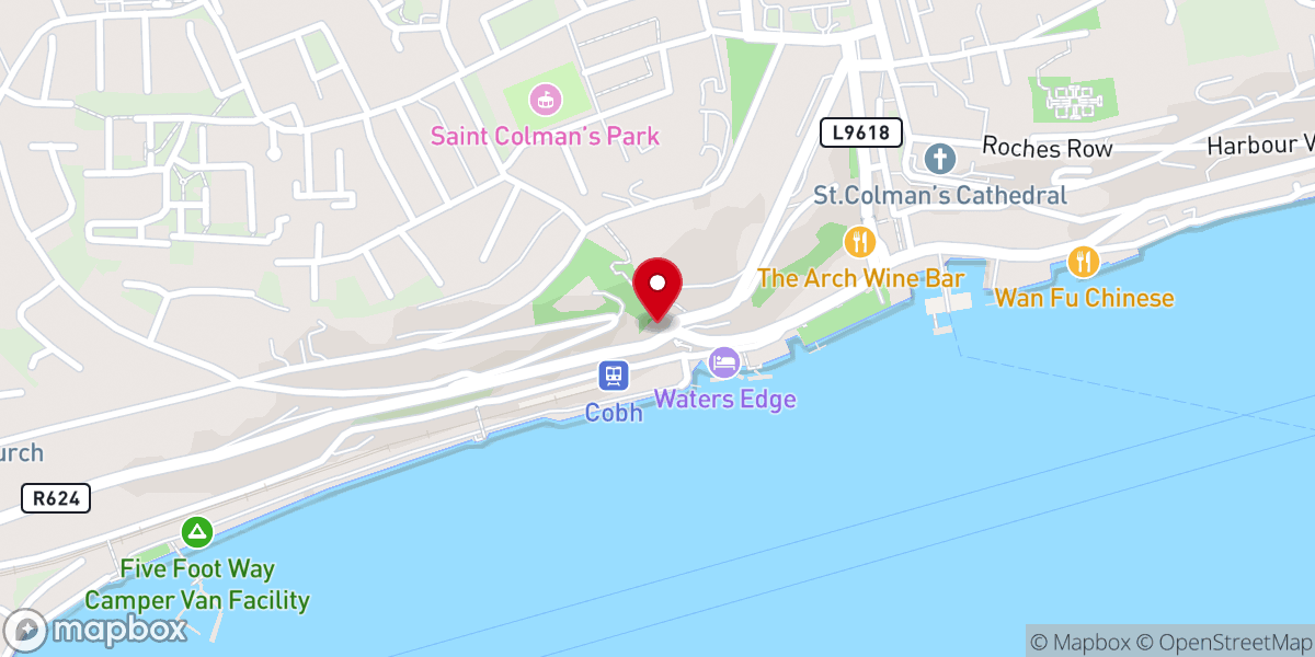 Map showing location of Cobh Museum
