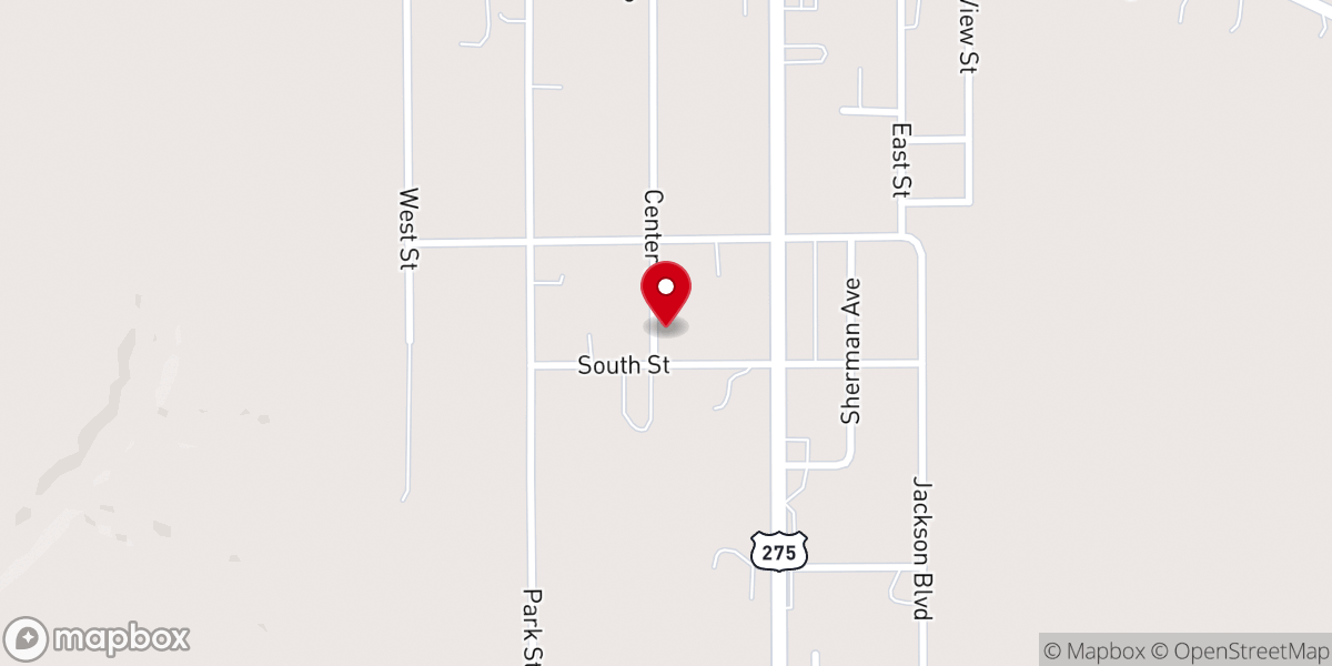 Map showing location of Nazarene Parsonage