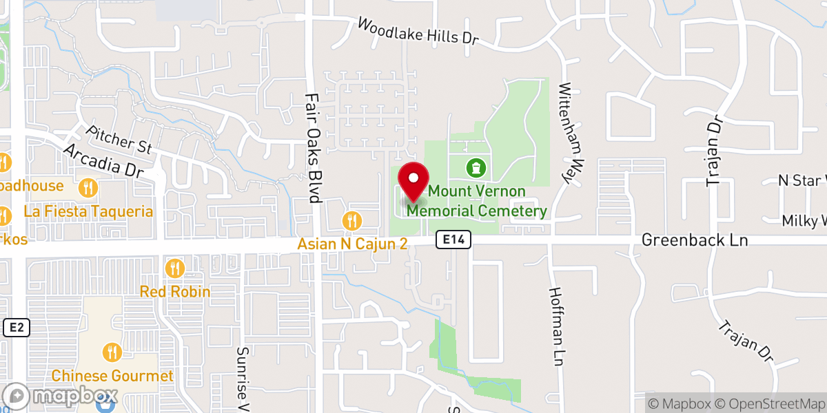 Map showing location of Mt Vernon Church of the Valley