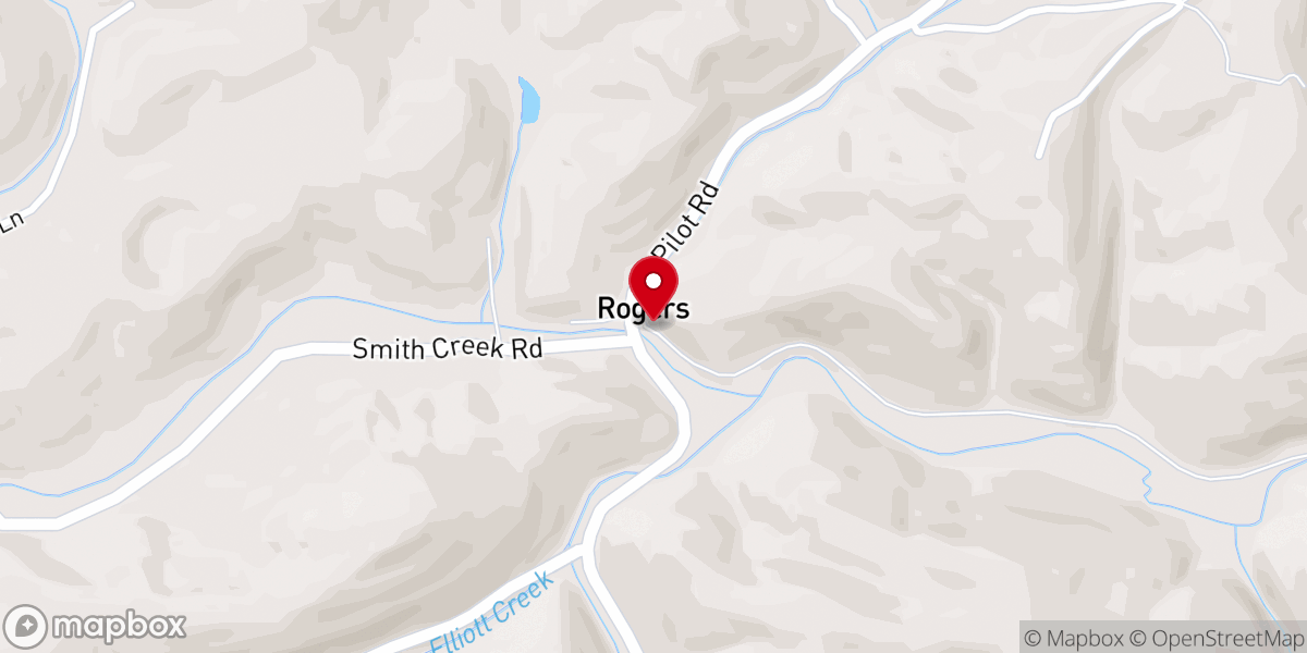 Map showing location of Cedar Springs Union Church