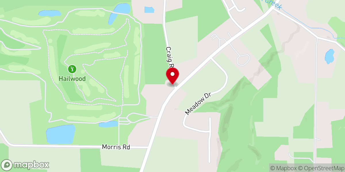 Map showing location of Pleasant Valley Church