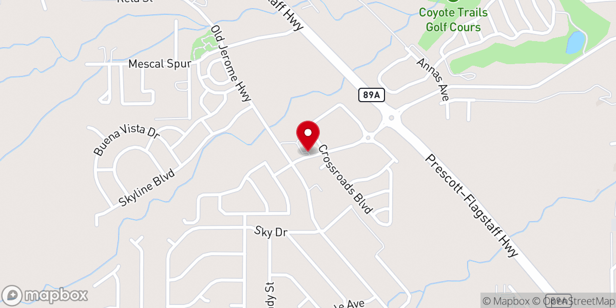 Map showing location of Spirit of Joy Church