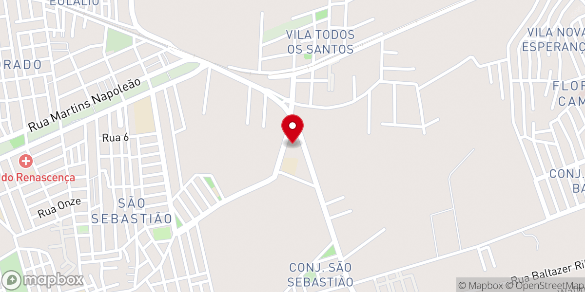 Map showing location of Paróquia São Sebastião