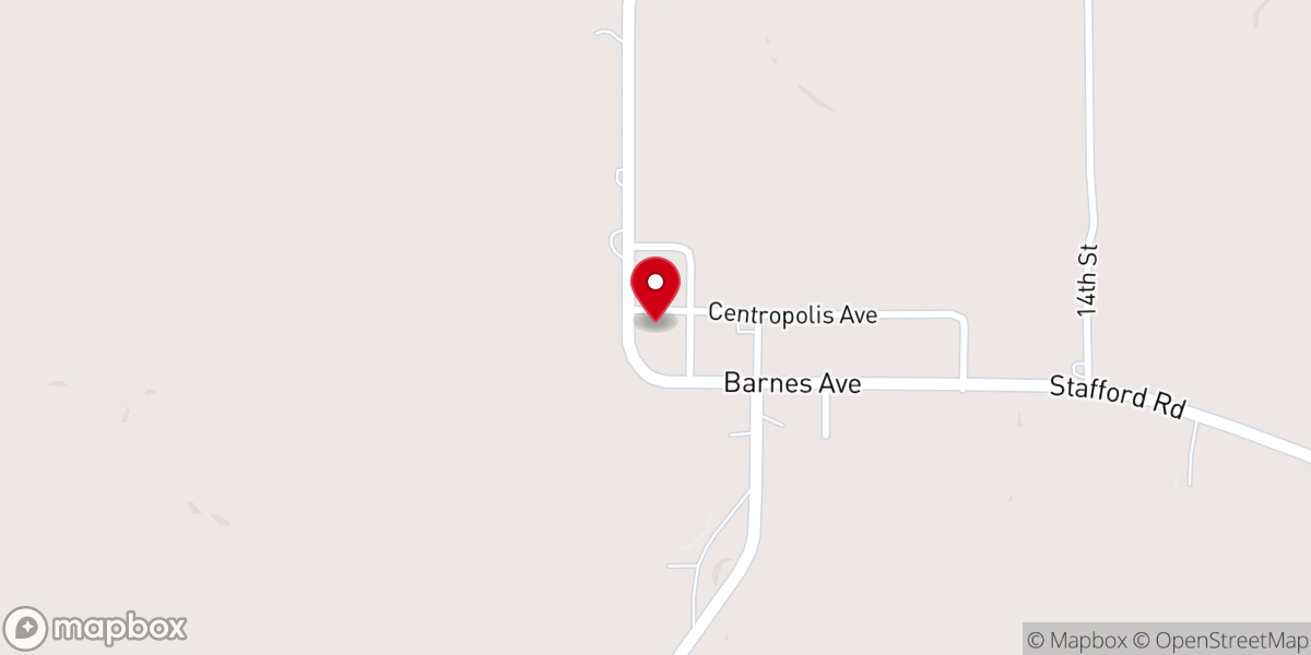 Map showing location of Centropolis Baptist Church