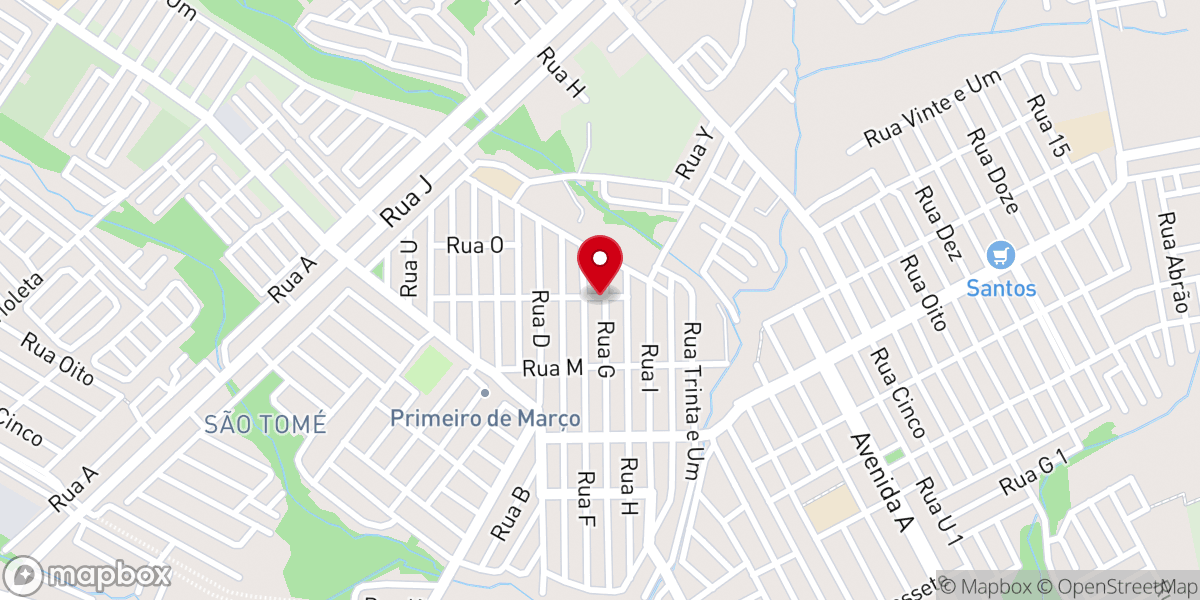 Map showing location of Igreja Pentecostal Deus É Amor 1.º Março