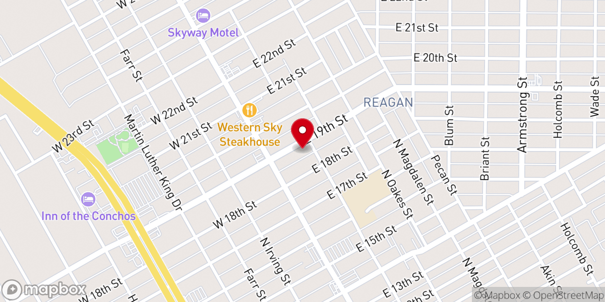 Map showing location of Templo Jerusalem Assembly of God