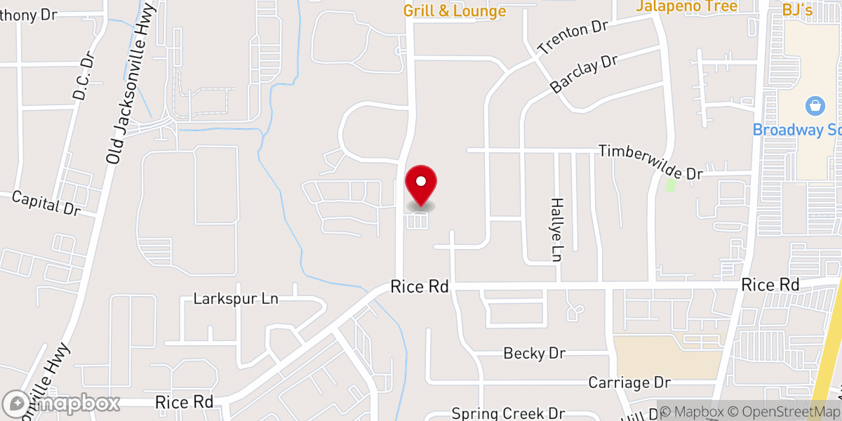 Map showing location of Our Saviour's Lutheran Church (NALC)