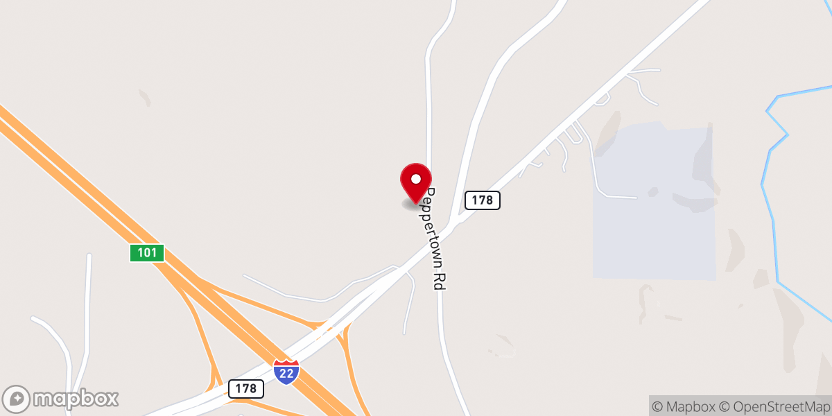 Map showing location of Friendship Methodist Church