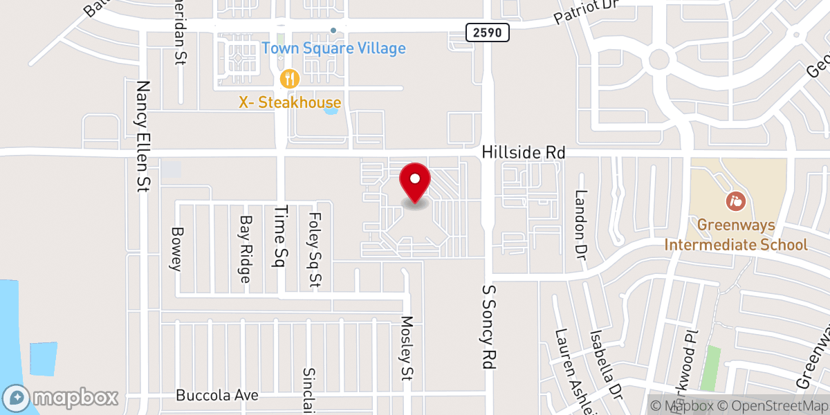 Map showing location of Hillside Christian Church - Amarillo West Campus