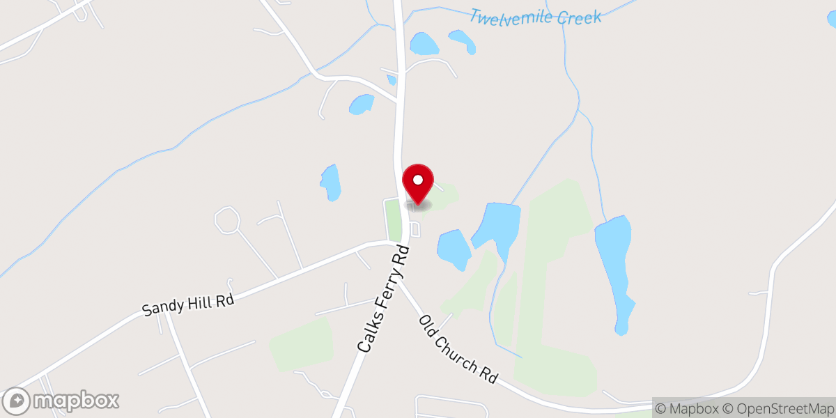 Map showing location of St Matthews Lutheran Church, ELCA