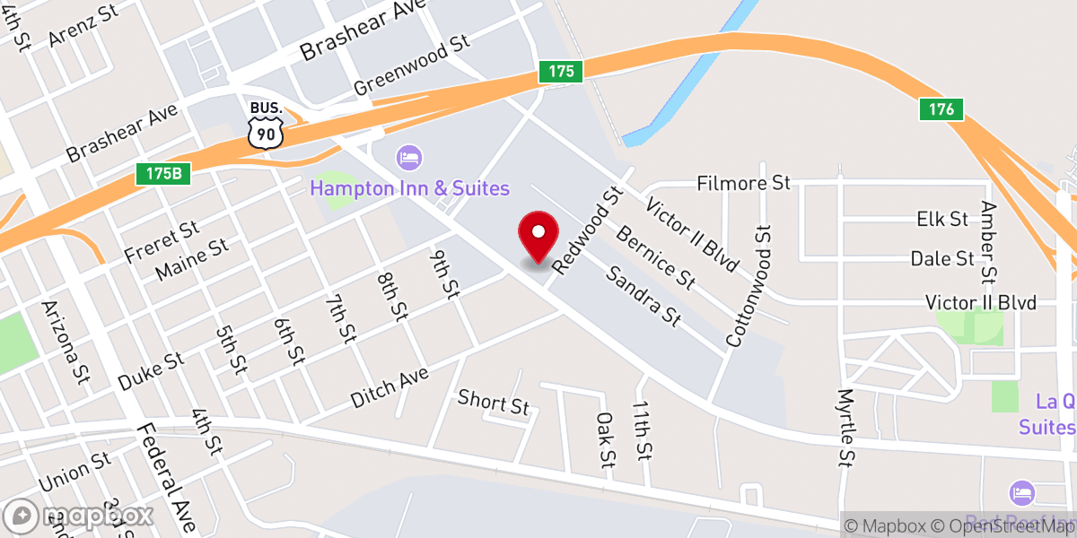 Map showing location of china king buffet