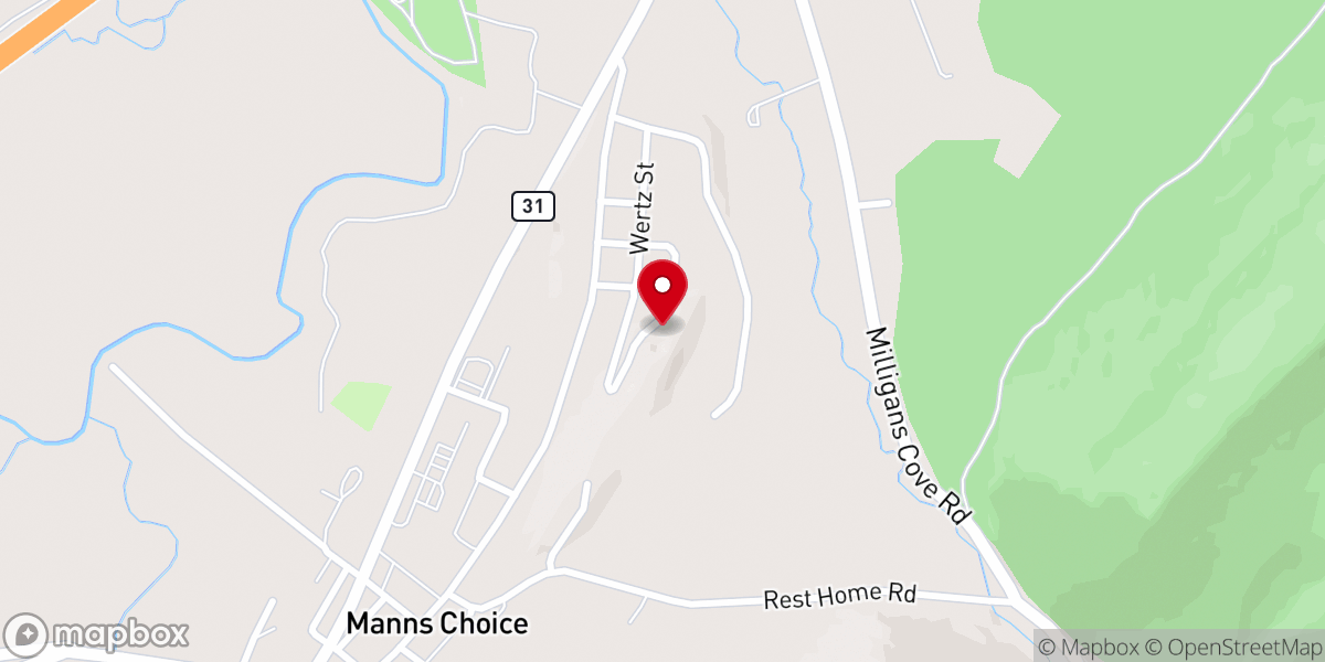Map showing location of Coral Caverns