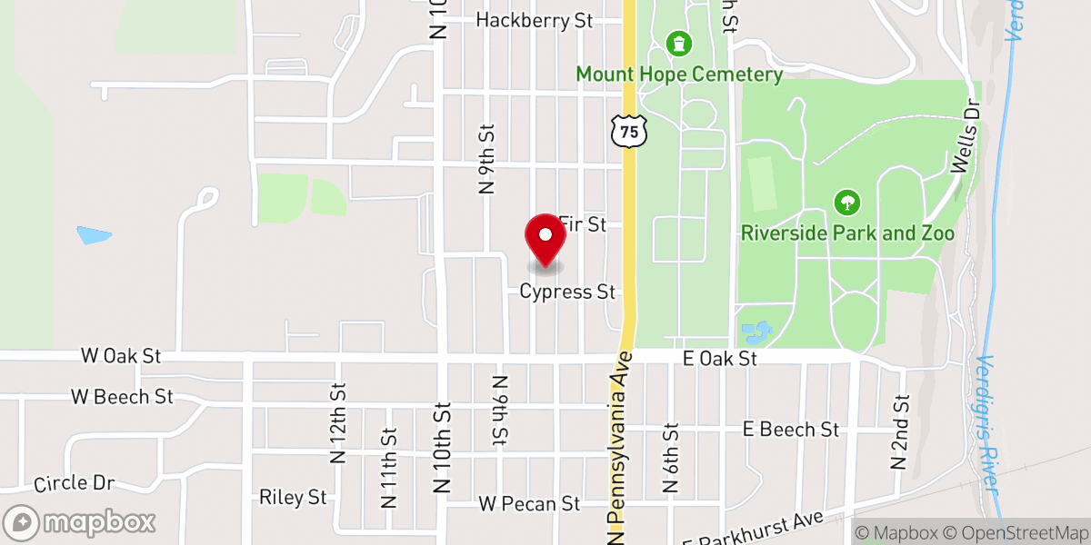 Map showing location of The Wesleyan Church